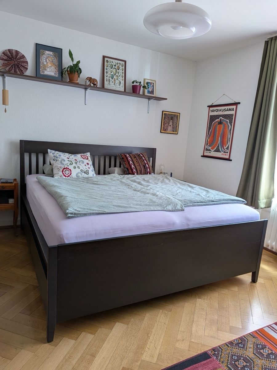 Letti: Doppelbett mit Stauraum, Ikea Idanäs – Usato da Bern venduto da Discomirco