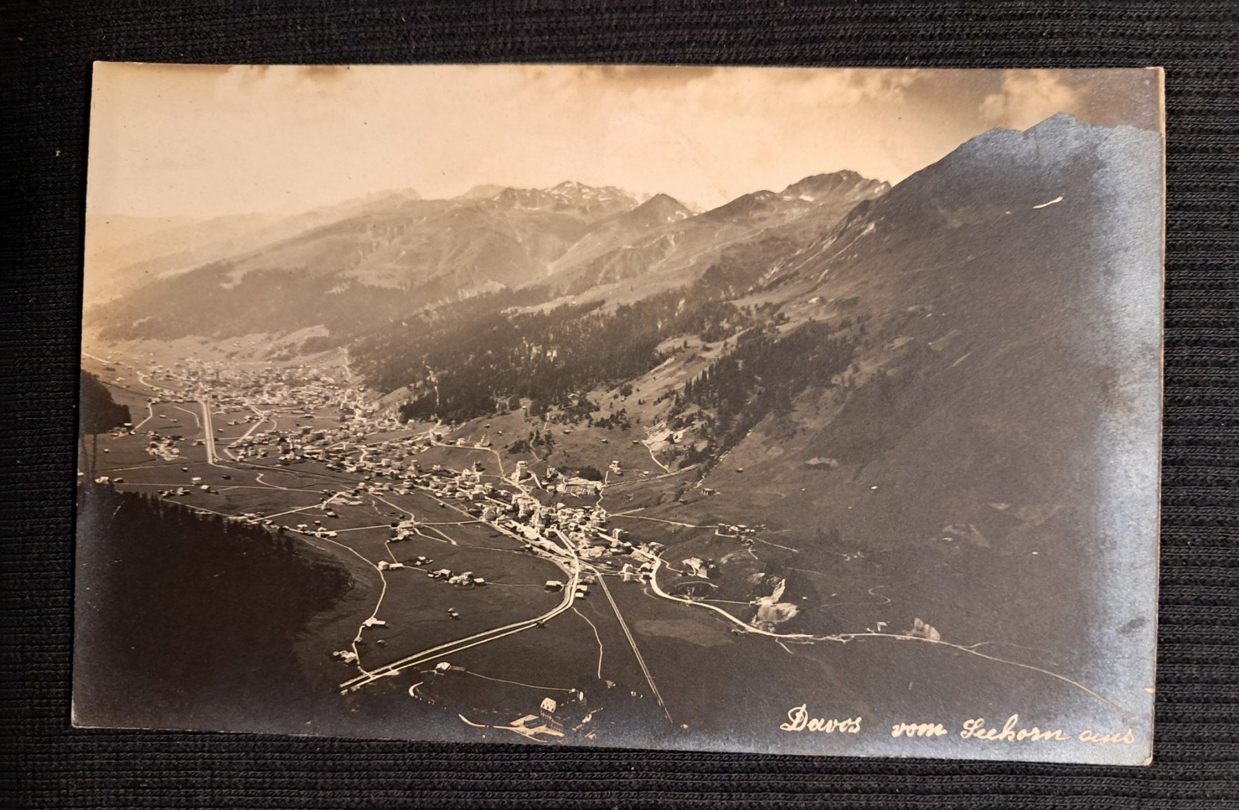 Ansichtskarten: DAVOS - FLUGAUFNAHME – Gebraucht aus Ponto Valentino von giorgia06