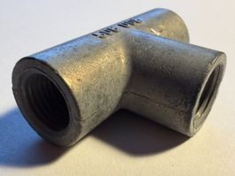 T-STÜCK Zentralschmierung M10x1 - Für Rohr Ø 6 mm - 15 Stk.