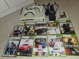 Xbox 360 Set mit 2 Controller & 11 Games