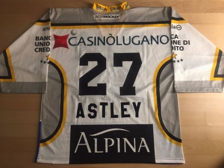 HC LUGANO # 27 MARK ASTLEY TRIKOT HCL XL
