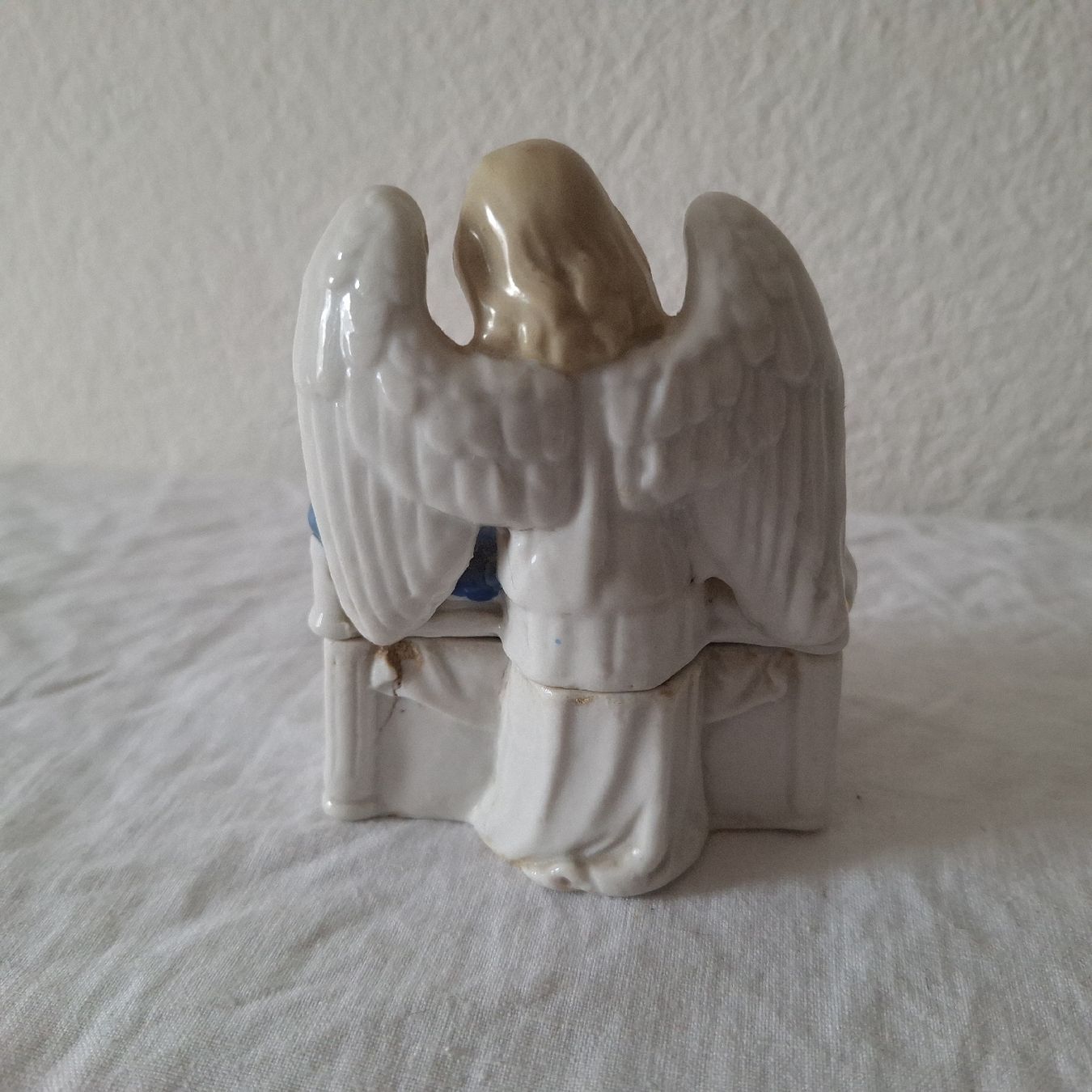 Tutte le decorazioni: Versand möglich!Allerliebste, nostalgische Engel Krippe Dose – Usato da Winterthur venduto da Goldpipau 6