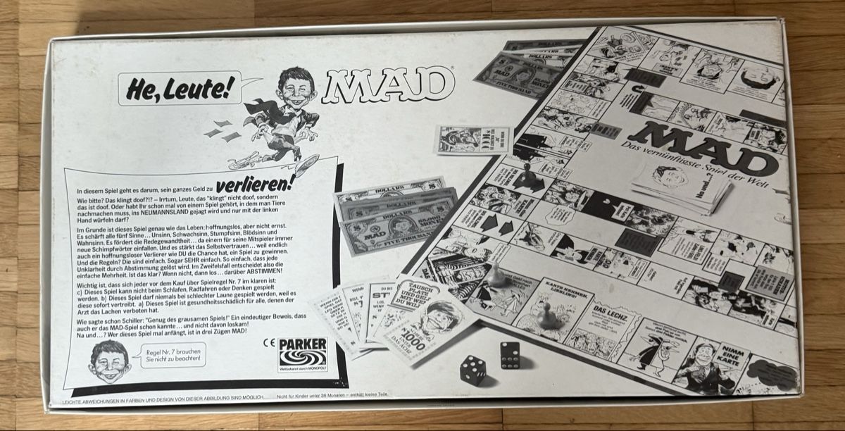 Parker Giochi: MAD / Das Mad Spiel von Parker – Usato da Opfikon venduto da Luis144 2