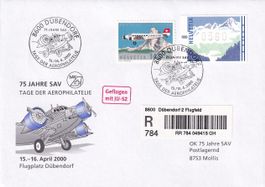 Tag der Aerophilatelie 2000 (Dübendorf), Sonderflug