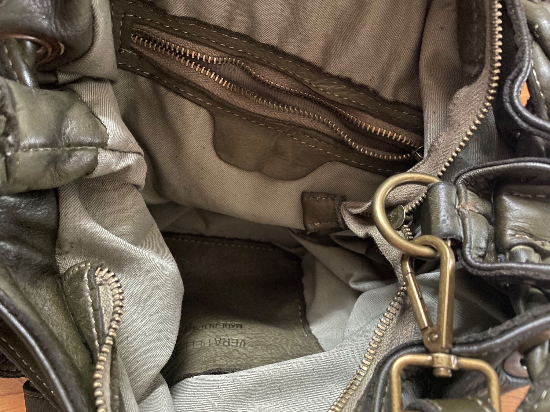 Borse: Umhänge-Ledertasche aus Sizilien – Usato da Bourguillon venduto da gartenwohnen 3