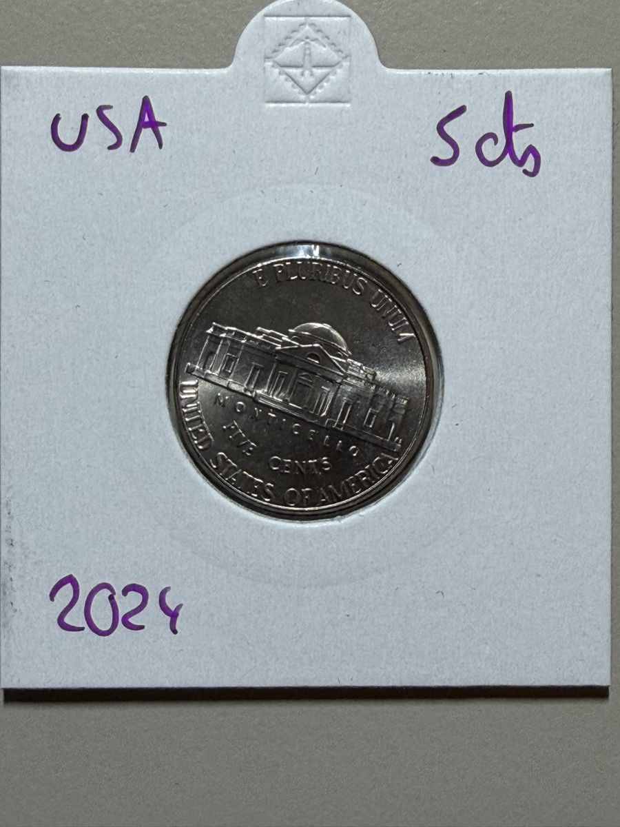 Tutti le monete: USA - 5 cents - 2024  – Usato da Payerne venduto da Mike1682