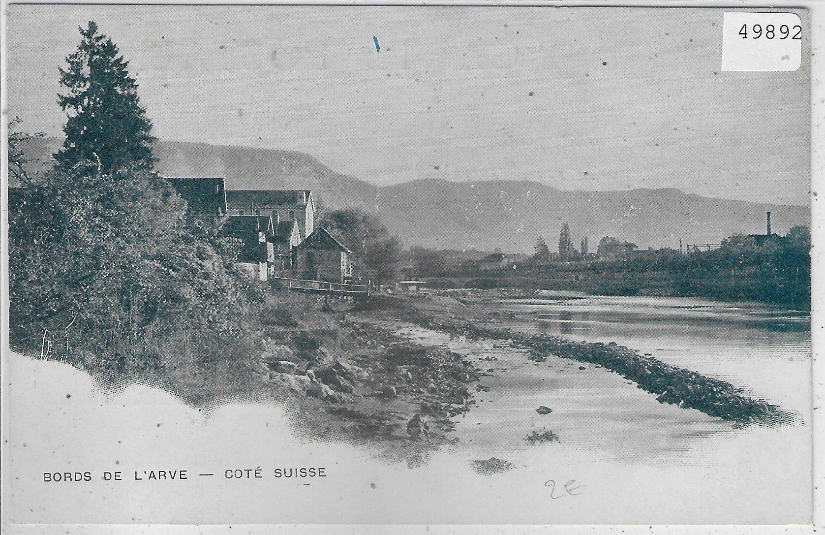 Cartoline postali: Bords de l'Arve - Cote Suisse – Usato da Ettingen venduto da Kartenplanet