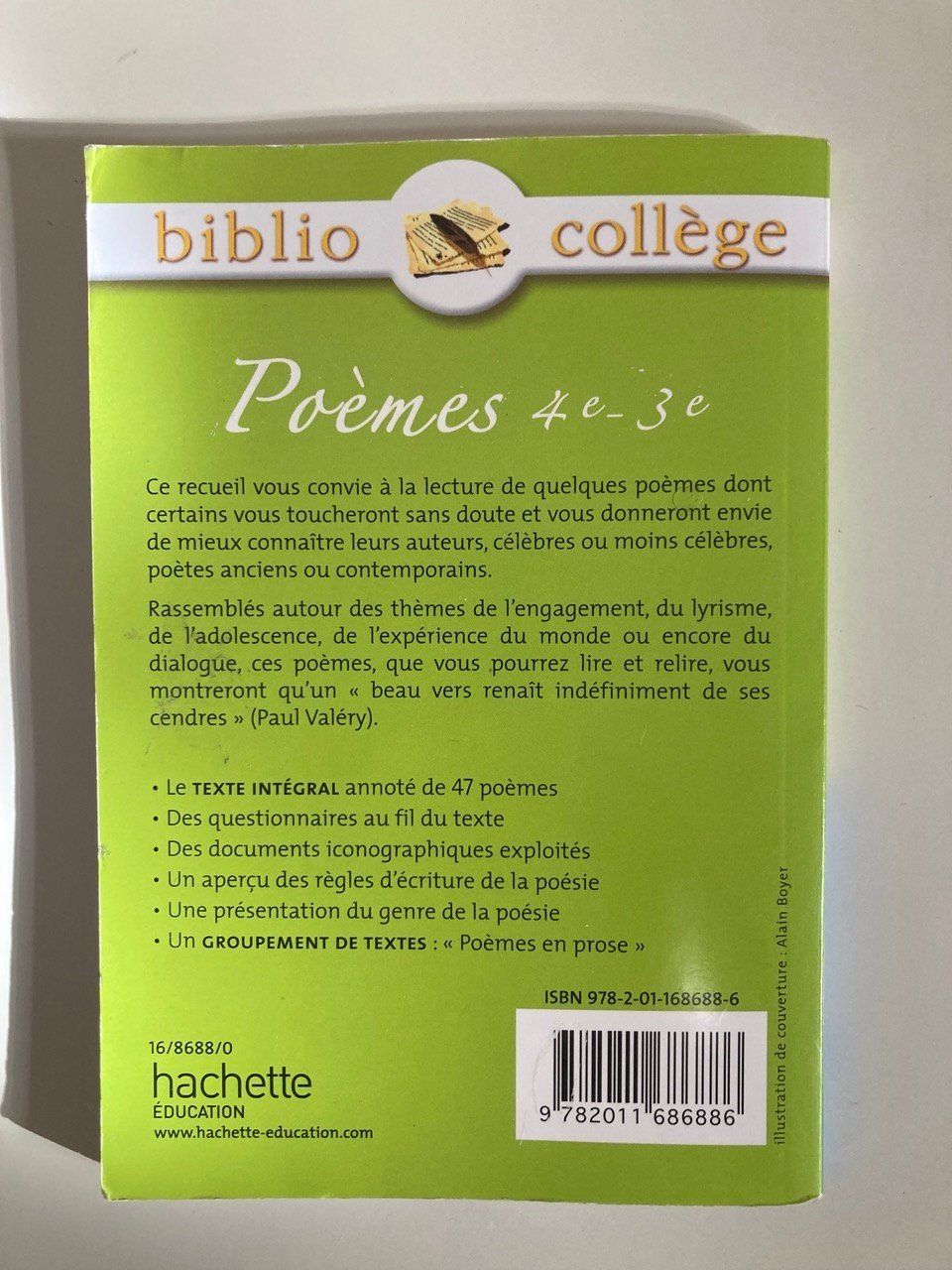 Libri: Poèmes 4e - 3e – Usato da La Tour-de-Peilz venduto da vve_nm8c 1