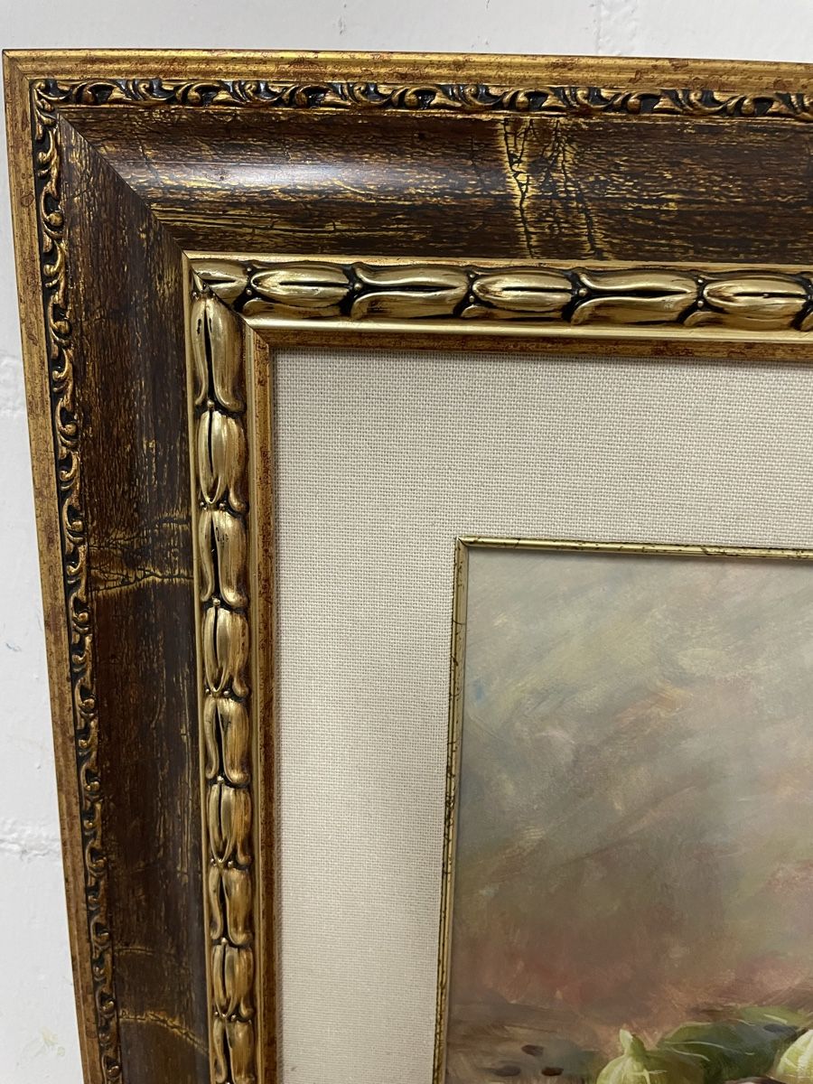 Dipinti: Originales Gemälde "Feigenkorb", gerahmt, 83x53cm. – Usato da Schaffhausen venduto da Lillo80 7