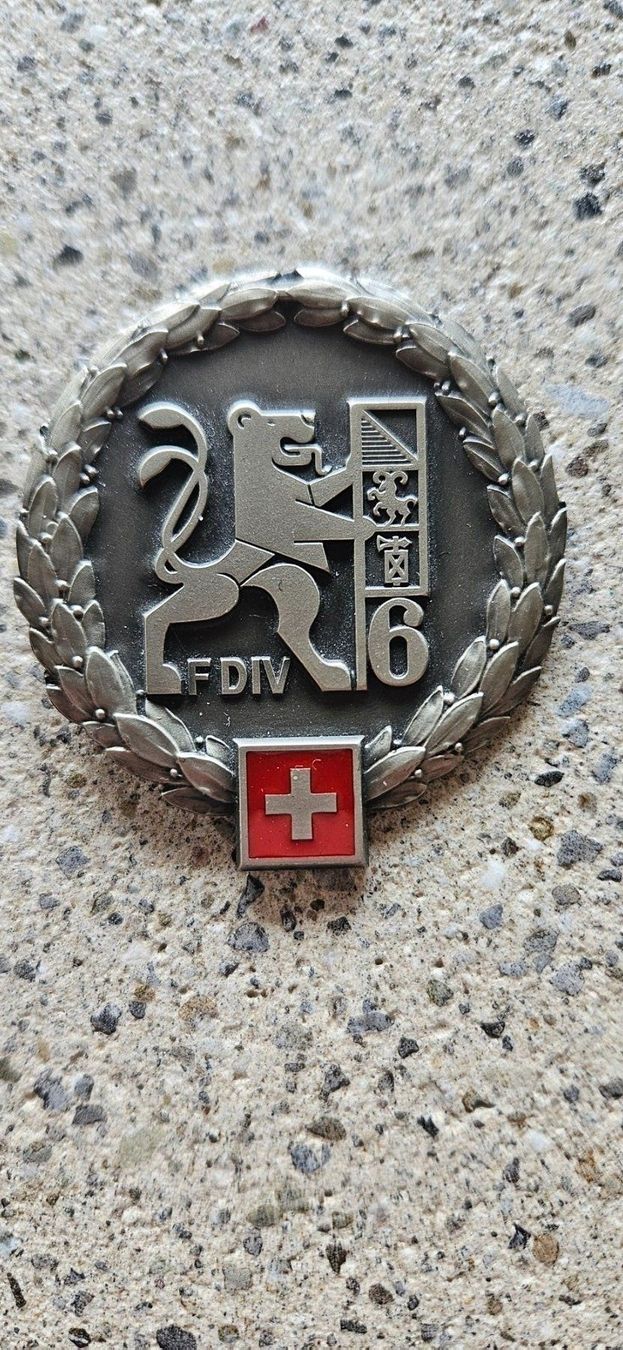 Schweizer Armee Placchette & Badge: *** Beretemblem Silber *** – Nuovo (secondo la descrizione) da Riedholz venduto da fr_sIruP