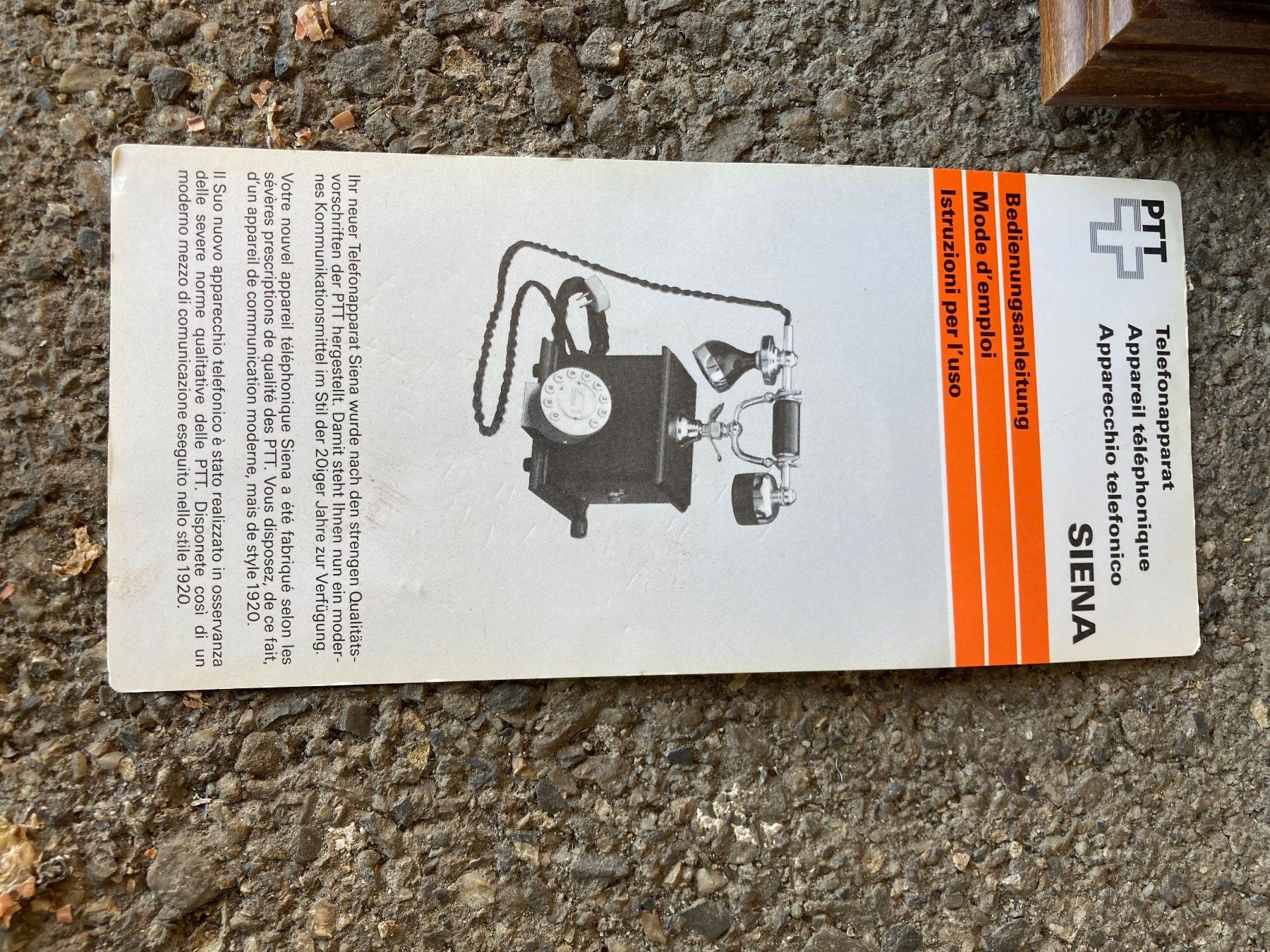 Telefoni: Retro PTT SIENA Tischtelefon – Usato da Grosswangen venduto da arum01 1