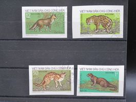 Vietnam 1973 Wildtiere geschn. ungezähnt, gest.