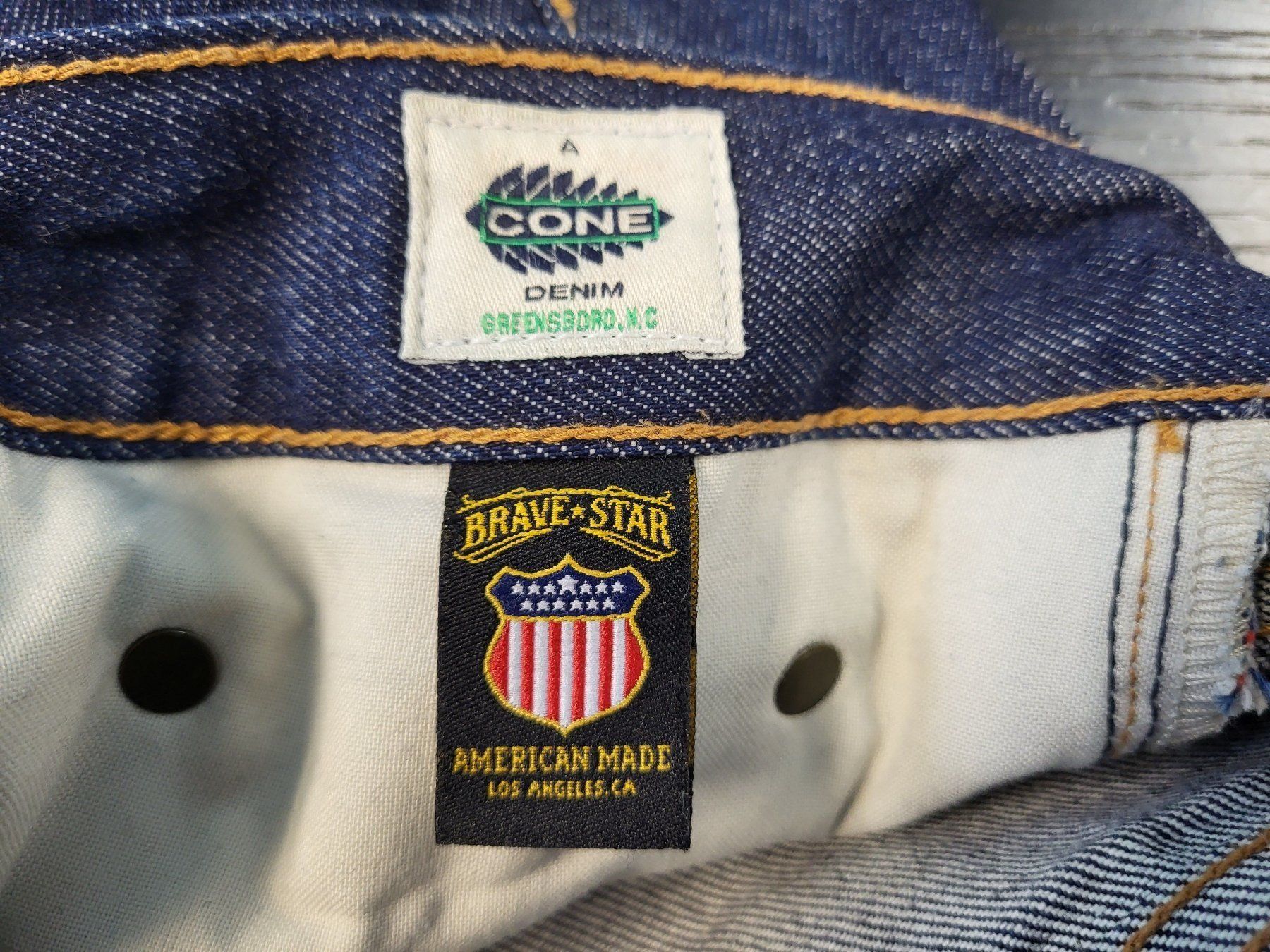 Jeans: BRAVE STAR Blue Selvage Denim Jeans – Nuovo (secondo la descrizione) da Kilchberg ZH venduto da Pihe05 5