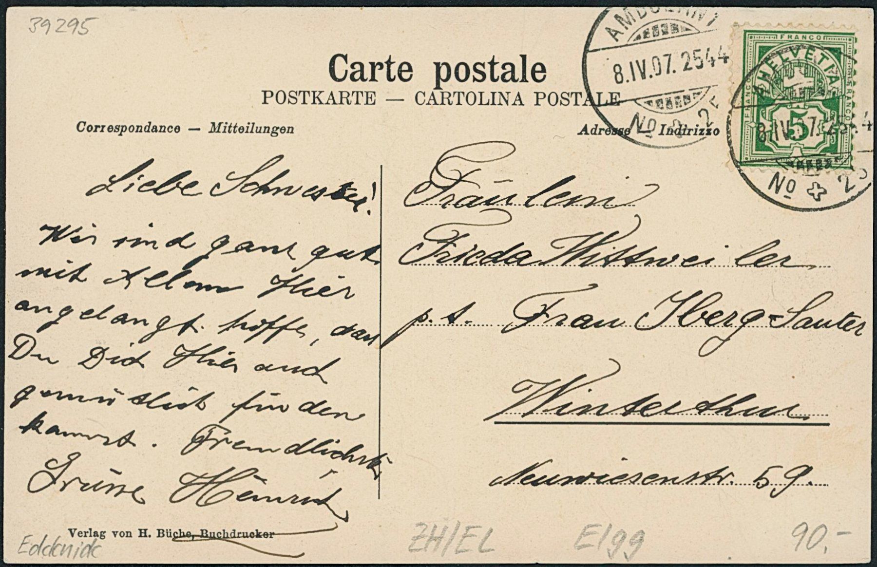 Cartes postales: ZH Elgg – D'occasion à Schindellegi par leecollect 1