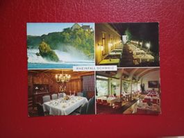 Restaurant Schloss Laufen Rheinfall Werbekarte Werbung