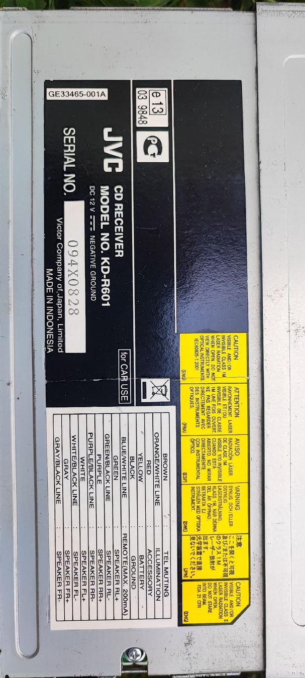 JVC Lettore multimediale & Streamer: JVC KD-R601 CD Receiver gebrauchter Zustand – Usato da Niederuzwil venduto da disc01 1