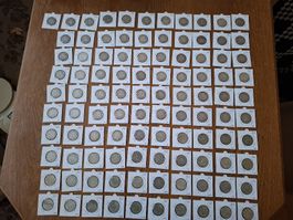 2 Franken 101Stück 1860 bis 1965 silber