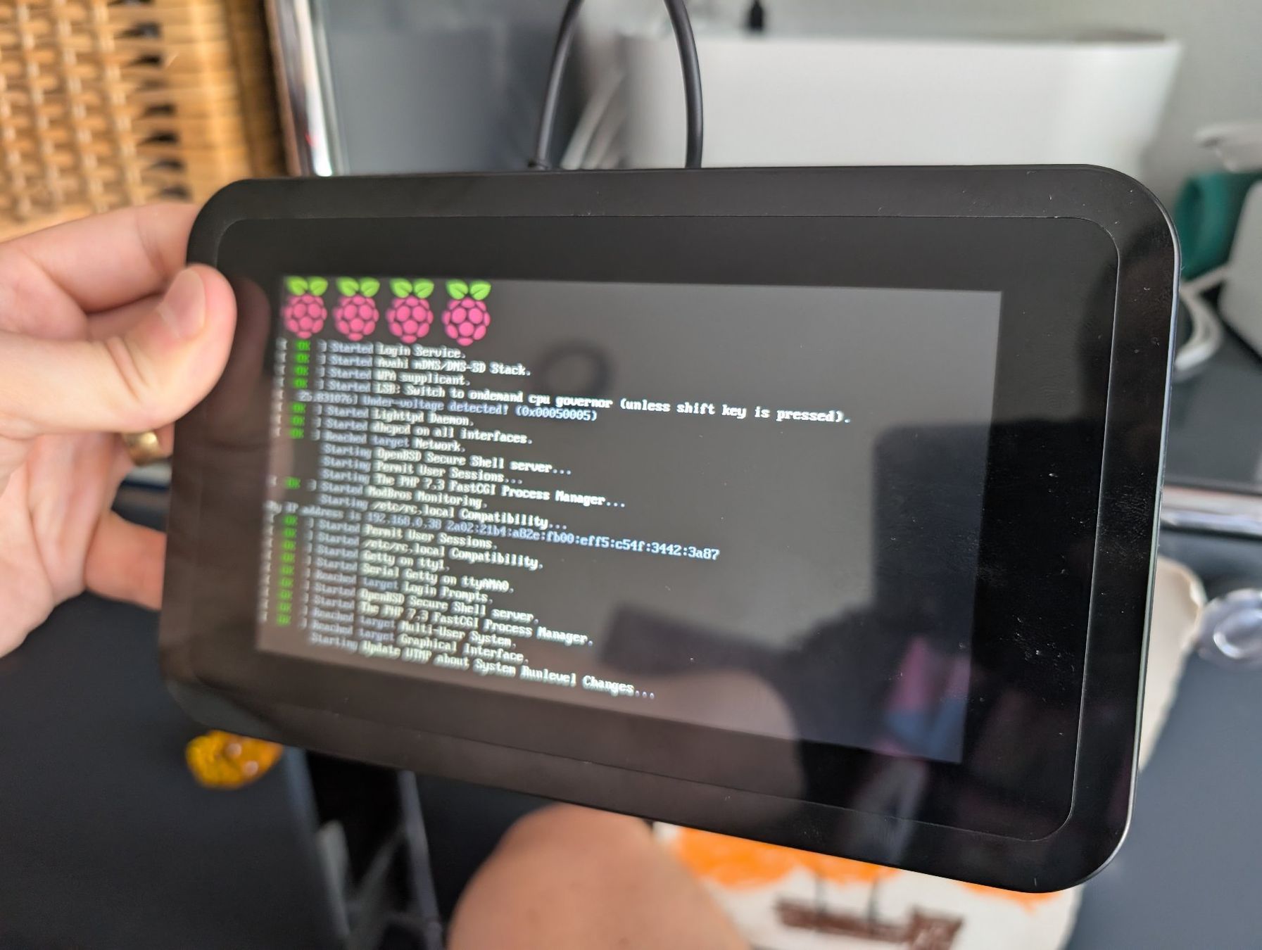 Raspberry Pi PC: Raspberry Pi 3 Model B, 7" Touch Screen, Pi Multicomp 7" – Usato da Langenthal venduto da NeXT405 4