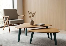 Vintage Nesting Tables Set (Eiche)