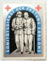 Soldatenmarke 2.WK, Sanitäts D Festung Sargans, Wi San 4