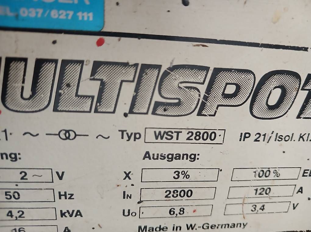 Tutti gli attrezzi: Multispot Schweissgeraet WST 2800 Peter Wenger gebraucht – Usato da Dinhard venduto da evo_5kr2 2