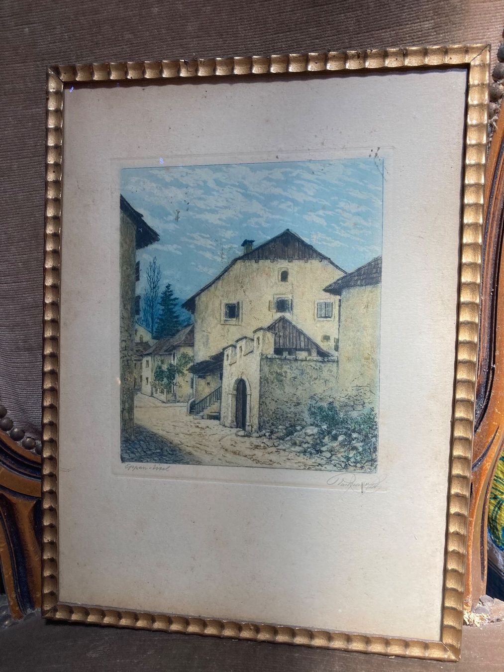 Incisioni: Gravure Gravur Eppan signé signiert – Usato da St-Cierges venduto da LeRegain