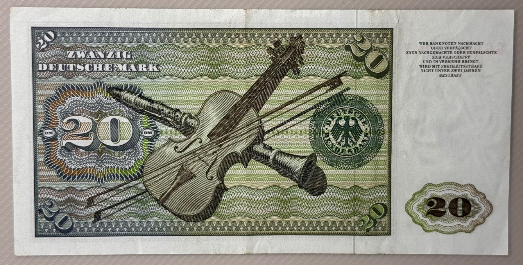 Banconote: Banknote, 20-Deutsche-Mark 1977 – Usato da Andwil SG venduto da Ariisa1234 1