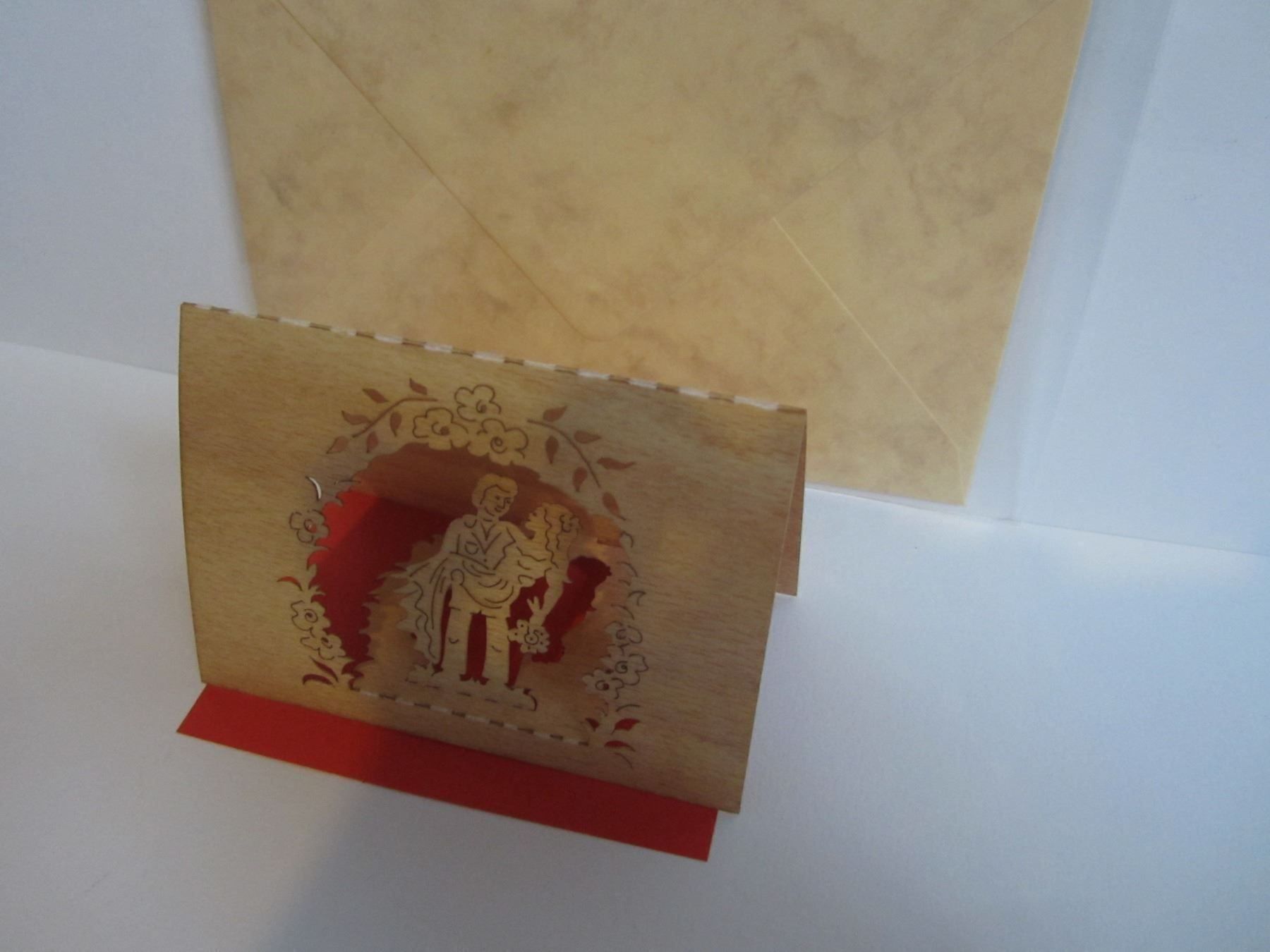 Cartoline: Lasertechnik Einladungskarten Hochzeit, 7 x 10cm, neu – Nuovo e nell'imballaggio originale da Turbenthal venduto da Panau