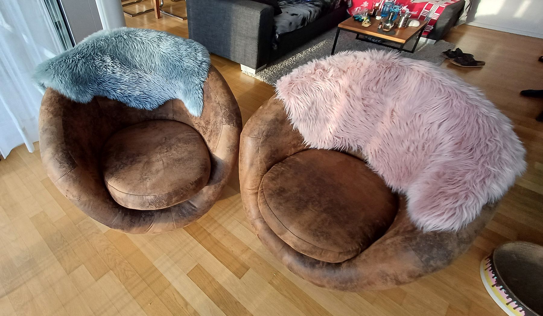 Sessel: Drehsessel Wildleder – Neu (gemäss Beschreibung) aus Hohenrain von Lala539 1
