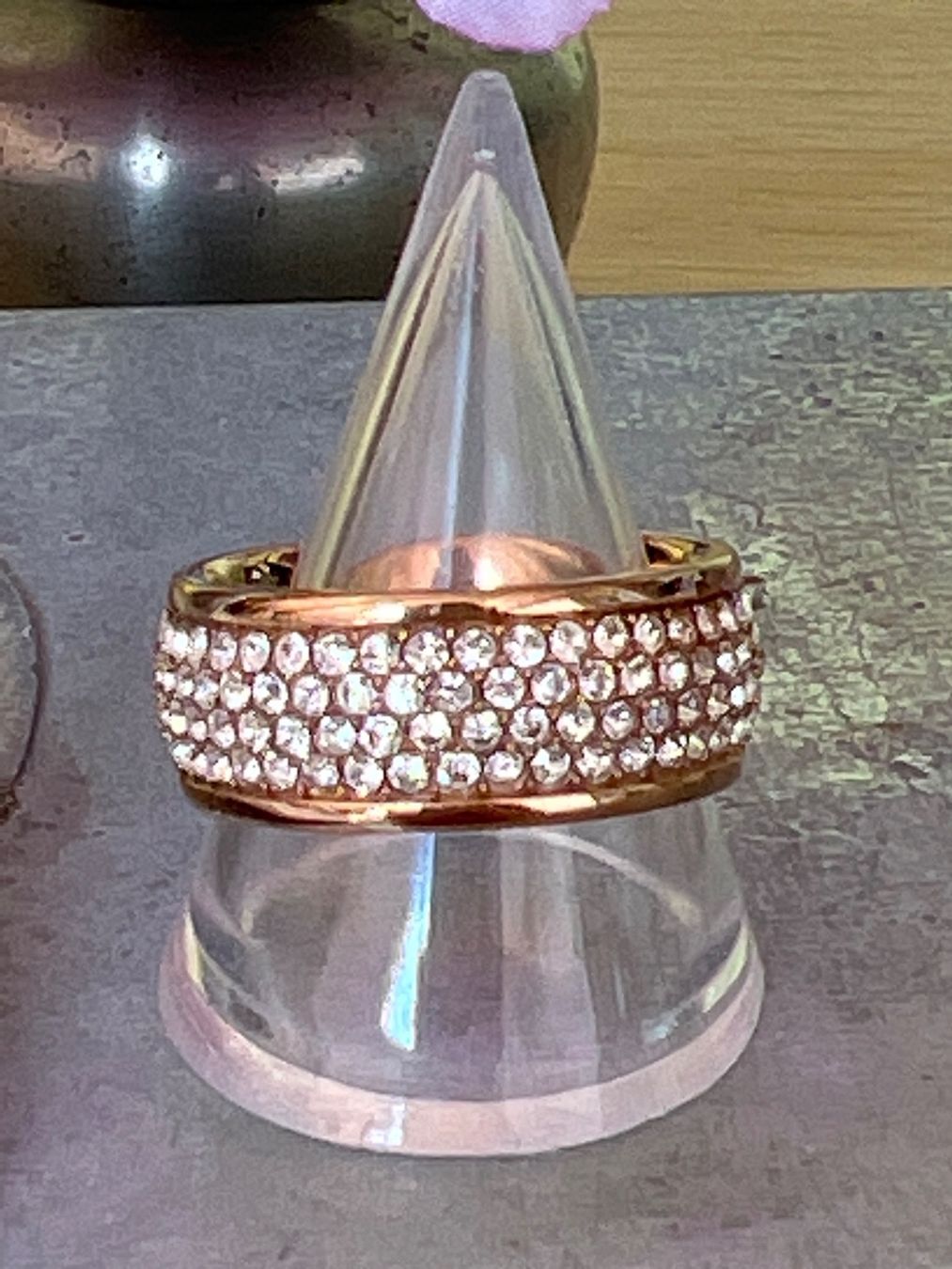 Fossil Anelli: Schöner funkelnder Ring Roségold Fossil – Usato da Seon venduto da Sunny-Schmuck78 1