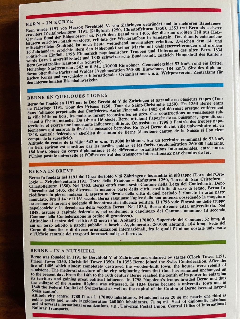 Livres: Buch Bern in Farben – D'occasion à Wyssachen par Hahe89 2