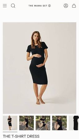 Umstandskleidung Set aus Kleid, Top, Rock und Longsleeve