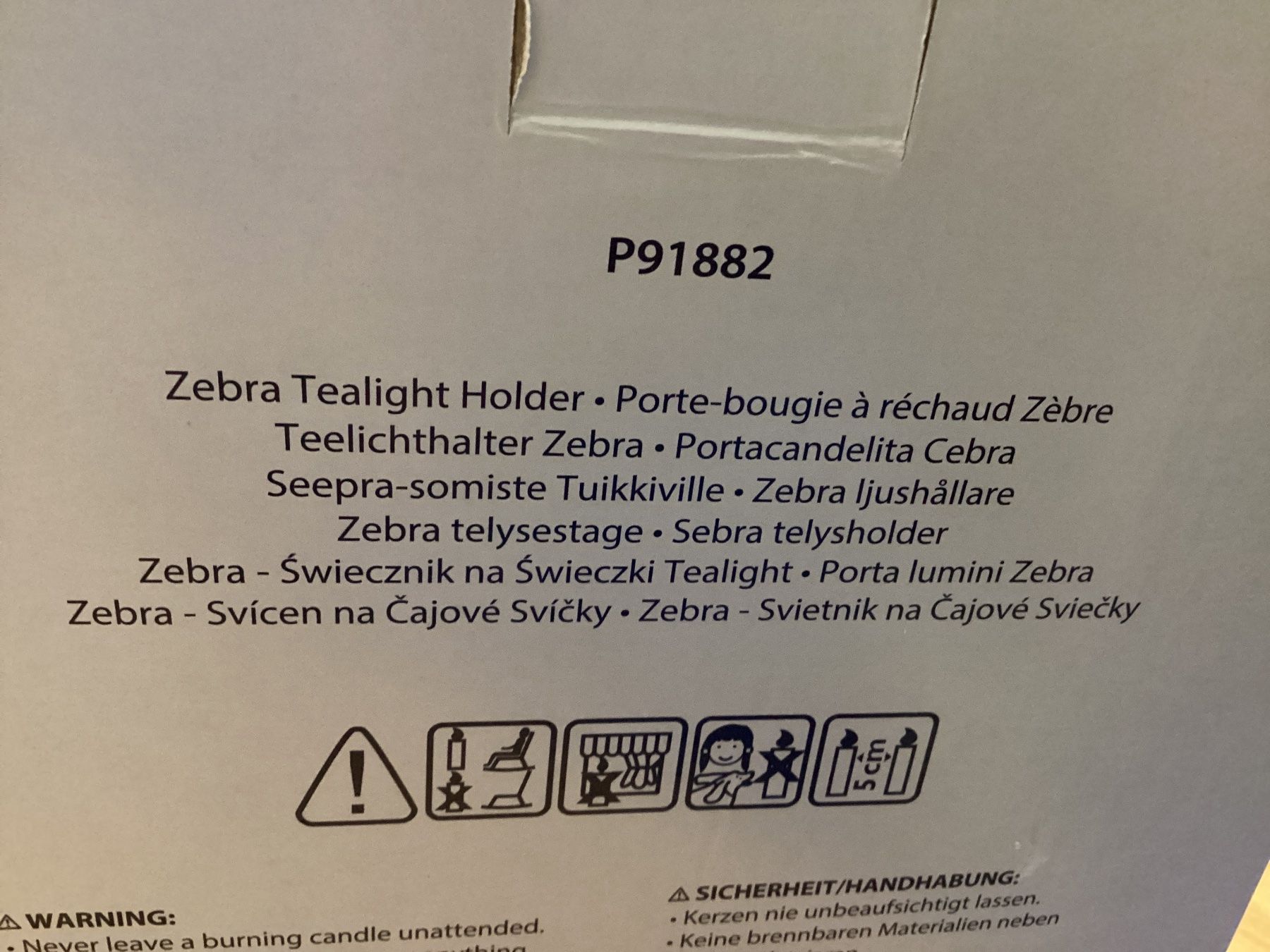 Partylite Portacandele: Jonathan Adler Zebra Teelichthalter PartyLite – Nuovo e nell'imballaggio originale da Lyss venduto da Nigudasschaf 1