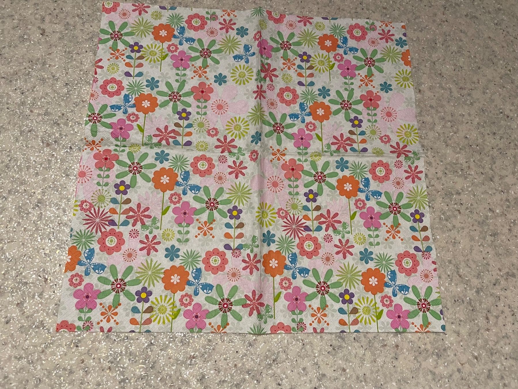 Tovaglioli: 2 Servietten Blumen 33x33 cm – Nuovo (secondo la descrizione) da Pfäffikon ZH venduto da rue78 1