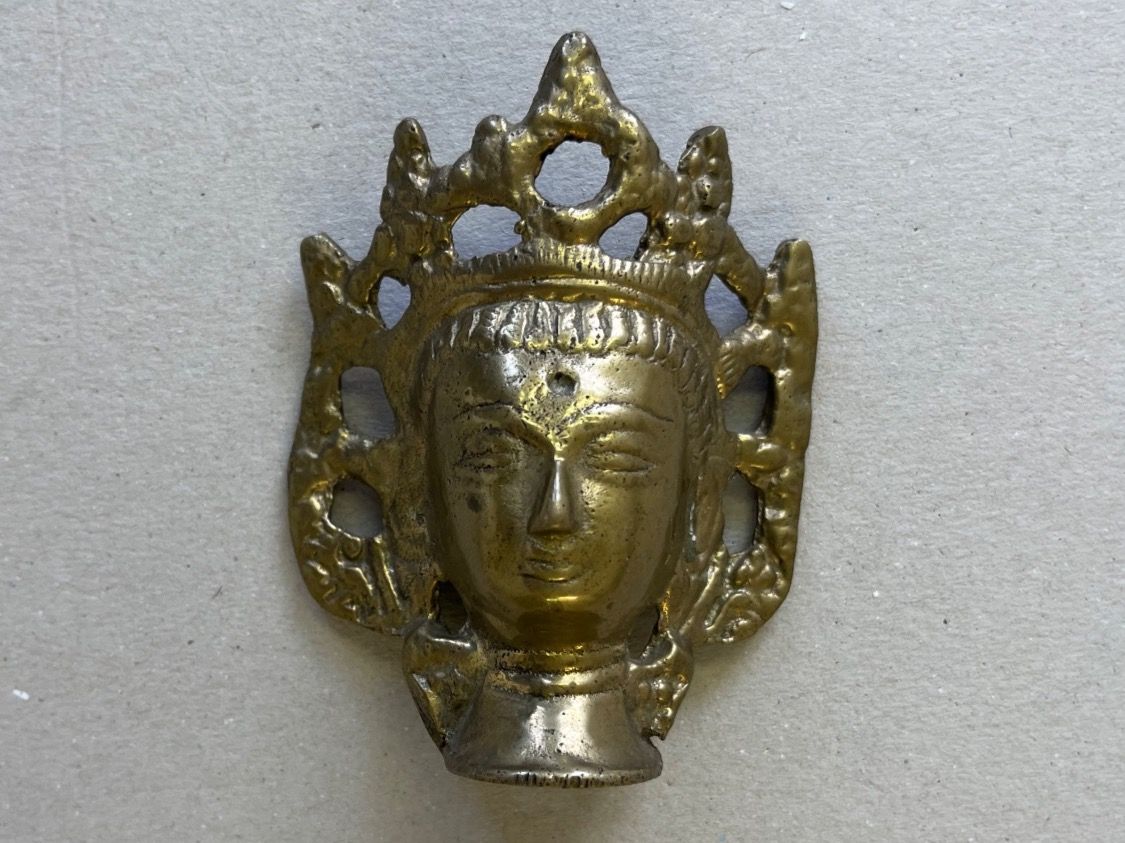 Sculture & Statue: Buddha - Kopf Shiva - Maske aus Messing – Usato da Netstal venduto da spaltflo01