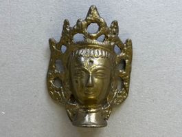 Buddha - Kopf Shiva - Maske aus Messing
