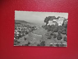 Lenzburg Aargau mit Schloss s/w Karte