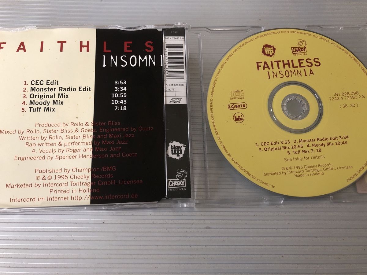 CDs: Faithless - Insomnia CD Maxi-Single – Gebraucht aus Flaach von rubo7 1