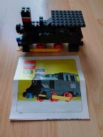 LEGO 133, Vintage Loki Lokomotive schwarz, mit Anleitung!