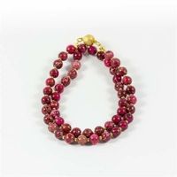 Jaspis Rot Edelsteinkette Collier