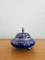 Blaues Gefäss mit Deckel AL-KA Kunst Kronach Vintage