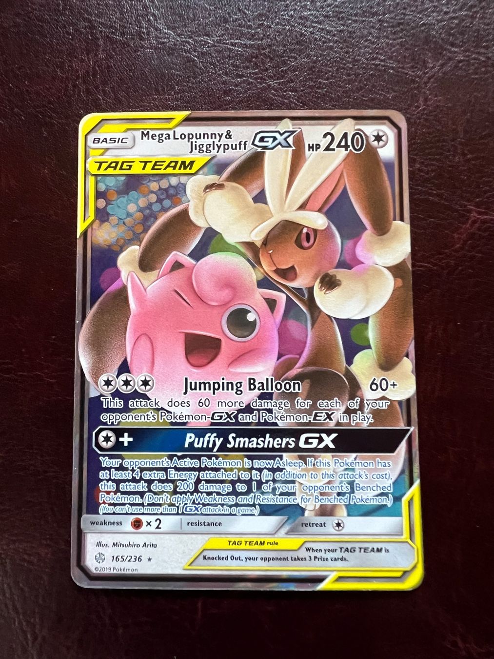 Pokémon Carte collezionabili: Mega Lopunny & Jigglypuff Gx 165/236 Cosmic Eclipse Pokemon – Usato da Locarno venduto da cla_gl6h