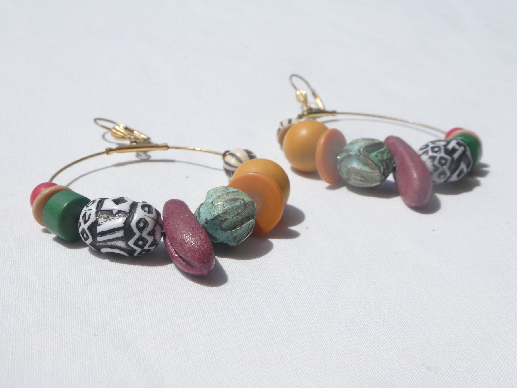 Orecchini pendenti & Orecchini a lobo: Grosse Vintage Ohrhänger, Modeschmuck – Usato da Gattikon venduto da kaandooh 1