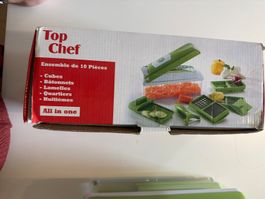 Top Chef Gemüseschneider 10-teiliges Set neuwertig