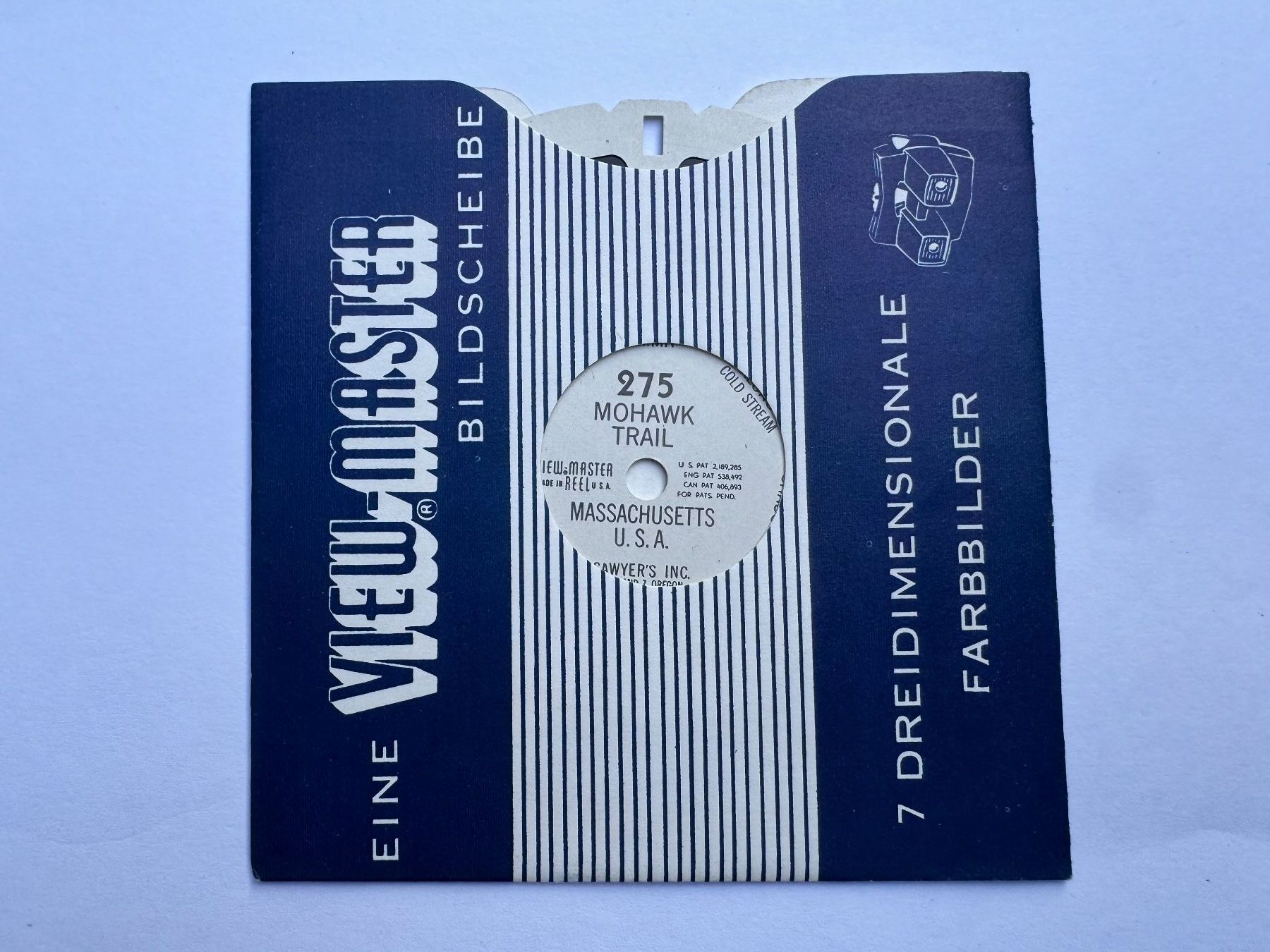 View-master Giocattoli: View-Master 3D: Nr. 275 MOHAWK TRAIL MASSACHUSETTS U.S.A. – Usato da Tegerfelden venduto da siebenmacky