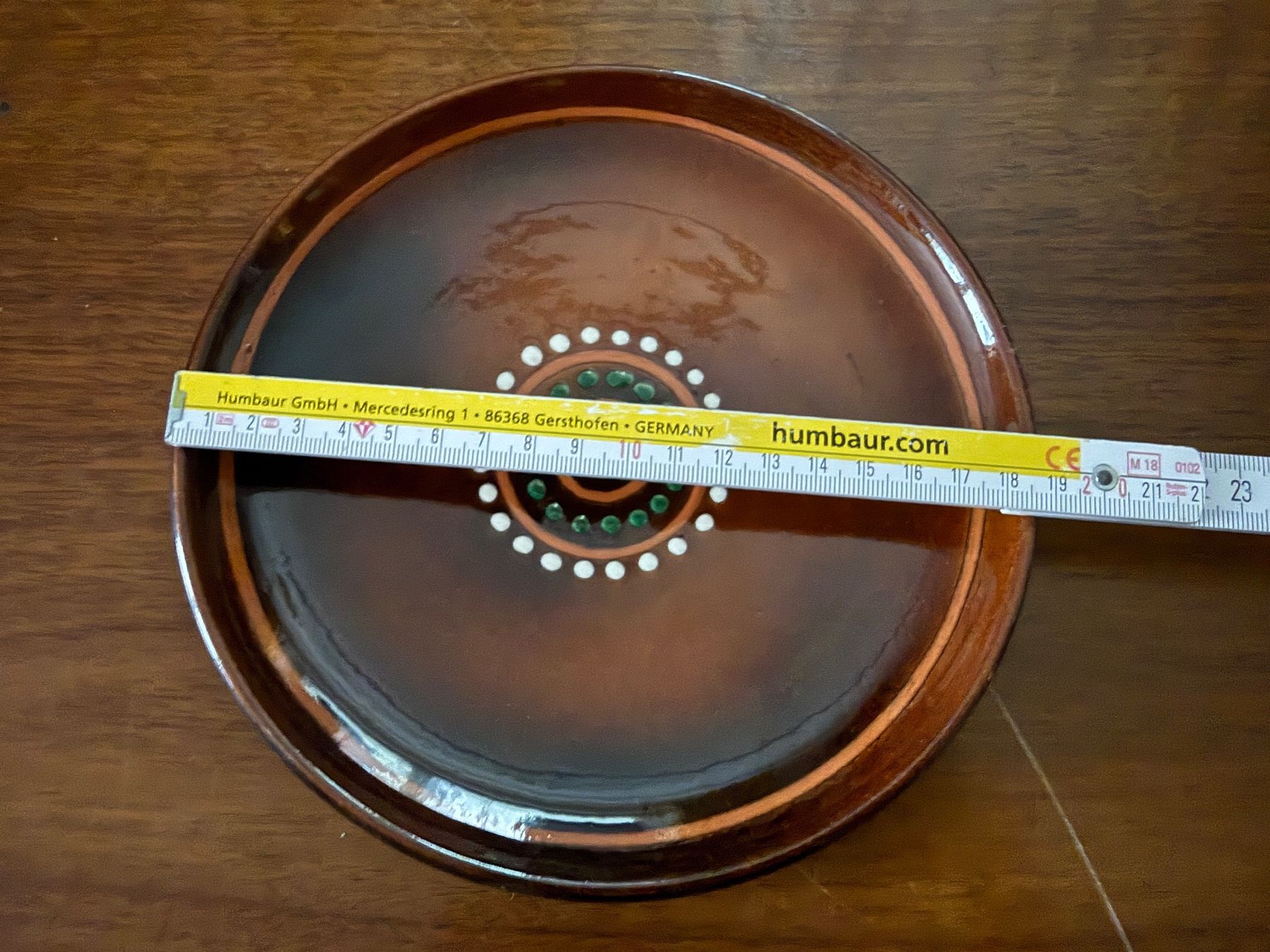 Piatti: Dekorative Keramikteller braun mit Muster ca. 19 cm Durch... – Usato da Erstfeld venduto da Mario_boe0 2
