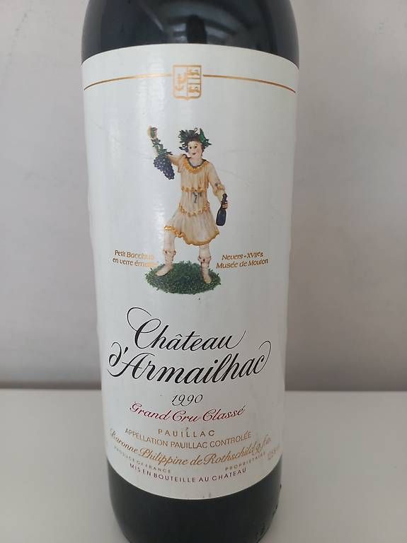Vins: Vin Château l'Armailhac 1990 – D'occasion à Ollon VD par Timit