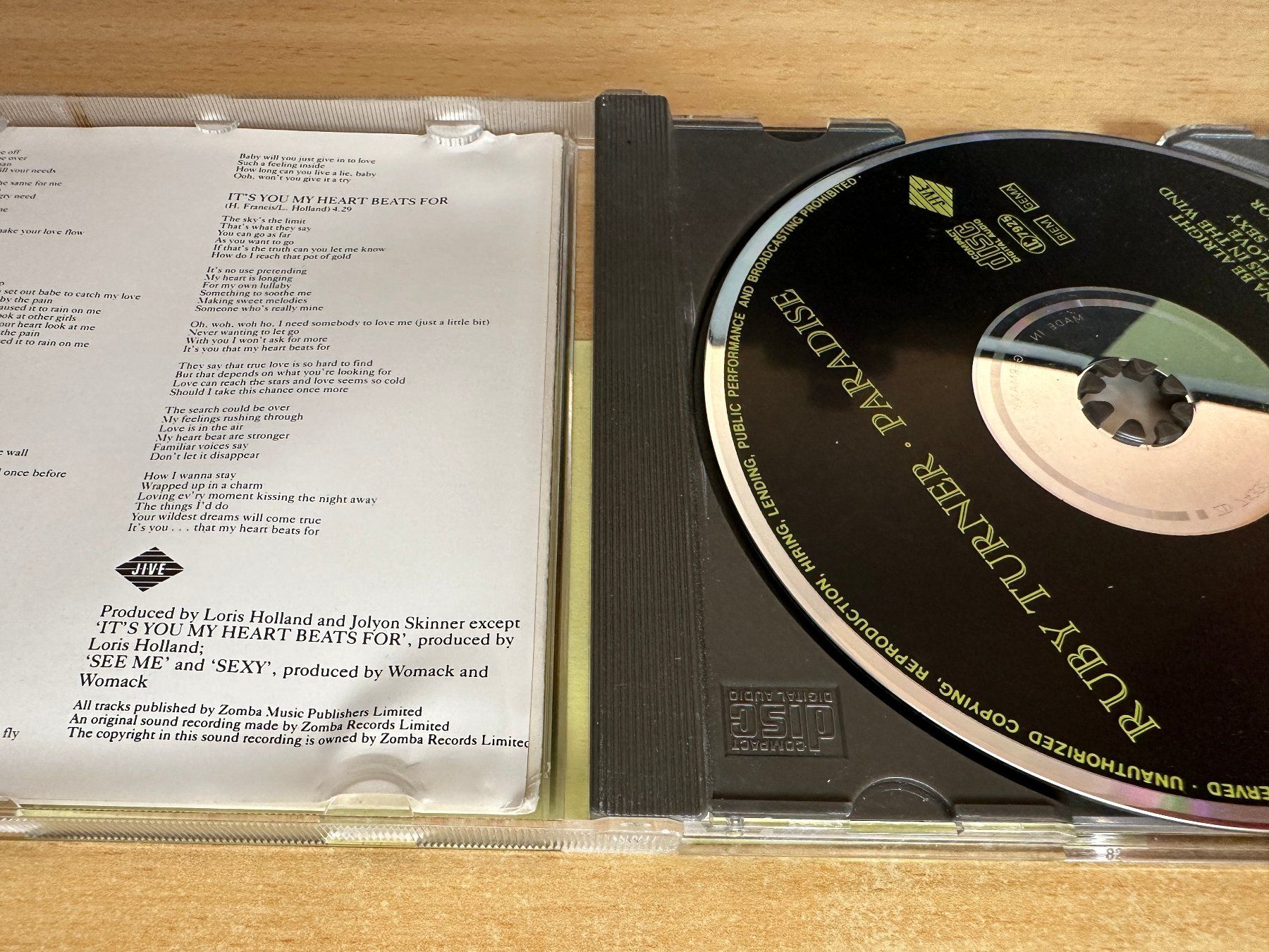 CDs: Ruby Turner – Paradise – Gebraucht aus Rikon im Tösstal von Alpenmutz 2