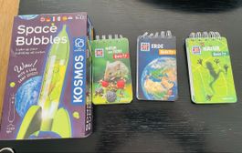 Kosmos Space Bubbles & Was Ist Was Quiz Set, Top Zustand!
