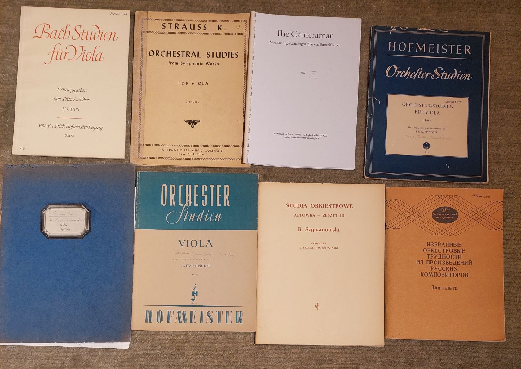 Libri: 16 Notenhefte Viola-Orchesterstudien – Usato da Zürich venduto da Cortin 1